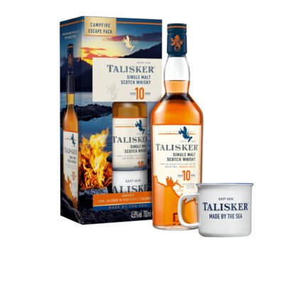 Talisker 10 Jahre – 45,8% vol. + Talisker Mug - Metalltasse